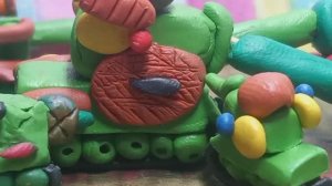 Папа, не уходи! - Мультики про танки из пластилина