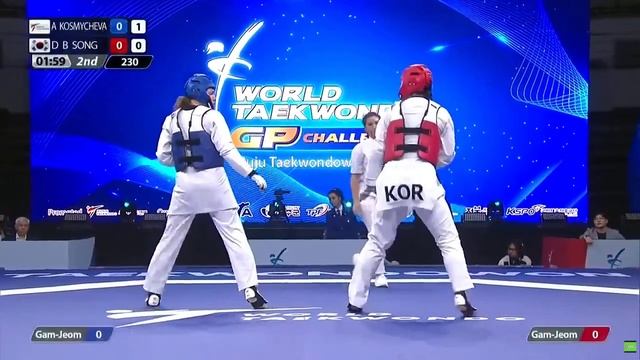 +67KG ФИНАЛ ГРАН-ПРИ CHALLENGE 2025  А. КОСМЫЧЕВА vs Д. Б. СОНГА (KOR)
