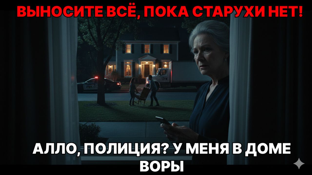Я СДЕЛАЛА ВИД, ЧТО УЕХАЛА. НОЧЬЮ СЫН ПРИГНАЛ ГРУЗОВИК, ЧТОБЫ ОБЧИСТИТЬ ДОМ. Я ВЫЗВАЛА КОПОВ.