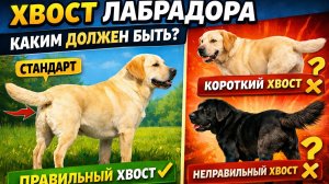 Правильный хвост лабрадора. Какие бывают отклонения?