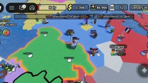 The partition of France into the control of Europe by Roblox