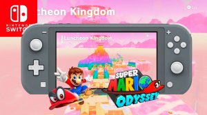 Super Mario Odyssey luncheon kingdom Nintendo Switch Lite Gameplay