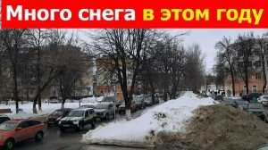 20260305 Весна пришла Вид с кучи снега торговый центр Водолей Тургеневский улиц Тургенева город Орёл