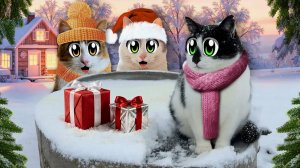 Мы Провели 24 часа с КОТАМИ Зимой