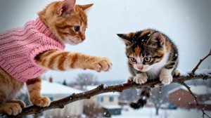 Семья Джинджи спасла Ситцевого котенка с Высокого дерева 🐾