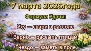 Народные приметы на 7 марта 2026 года