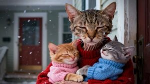 Одинокий сосед… и подарок, Который согрел Его Сердце ❤️🩹  Джинджи, Мисти и бабушка