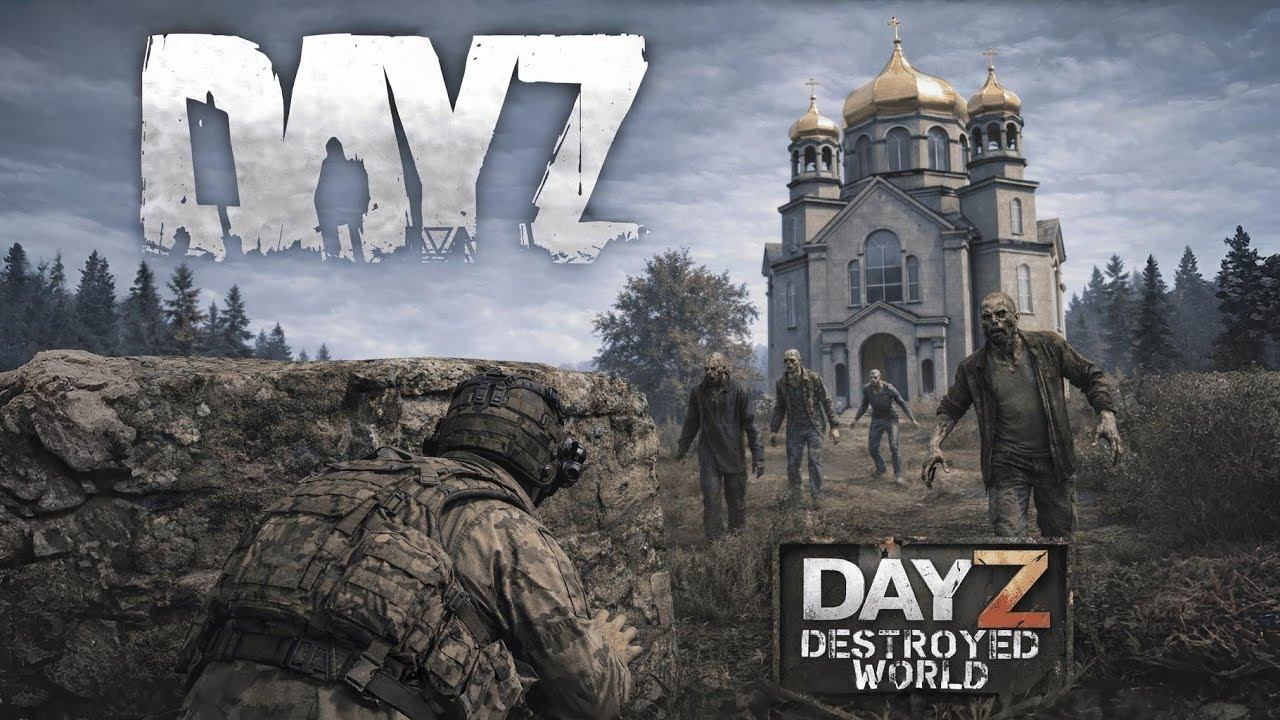 5 серия [ Соборы, зомби и тишина ] Destroyed world PVE  HARD Dayz 1.28