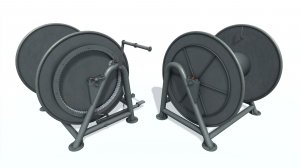 3D модель. Вьюшка "F" серая (шаровый). 3D model. Hawser reel F.