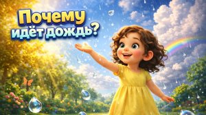 Почему идёт дождь? Откуда появляются облака? Развивающий и познавательный мультфильм для детей!