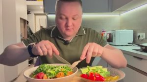 Рагу с вешенками и индейкой мукбанг