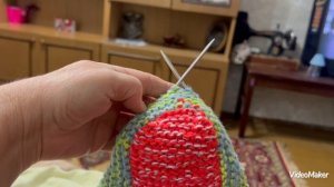 Вяжу ТАПОЧКИ СЛЕДОЧКИ двумя спицами с одним швом