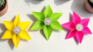 Цветок из бумаги детские Поделки оригами на 8 марта