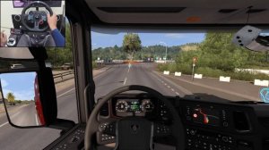 Scania S730 тащит 47 тонн трансформатора 🚛 Дальнобой в ETS2 на Logitech G29 🔥