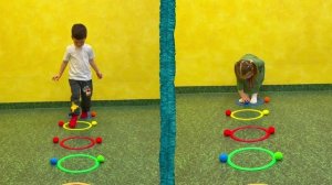 "Цветные комочки" - подвижно-дидактическая игра у малышей Funny Ant Malahovka