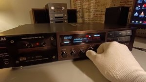 Кассетная дека akai GX-73, Япония, 100 Вольт посмотрим как работает