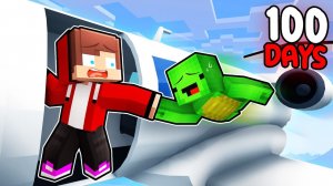 ДЖЕЙ ДЖЕЙ И МАЙКИ ВЫЖИВАЮТ В ПАДАЮЩЕМ САМОЛЁТЕ - МУЛЬТИКИ ПРО МАЙНКРАФТ