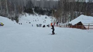 Я на горнолыжном комплексе Иня видео 2