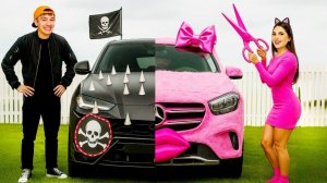 Эпичная Битва РОЗОВАЯ vs ЧЁРНАЯ Машина!