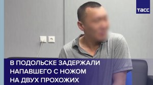 В Подольске задержали напавшего с ножом на двух прохожих