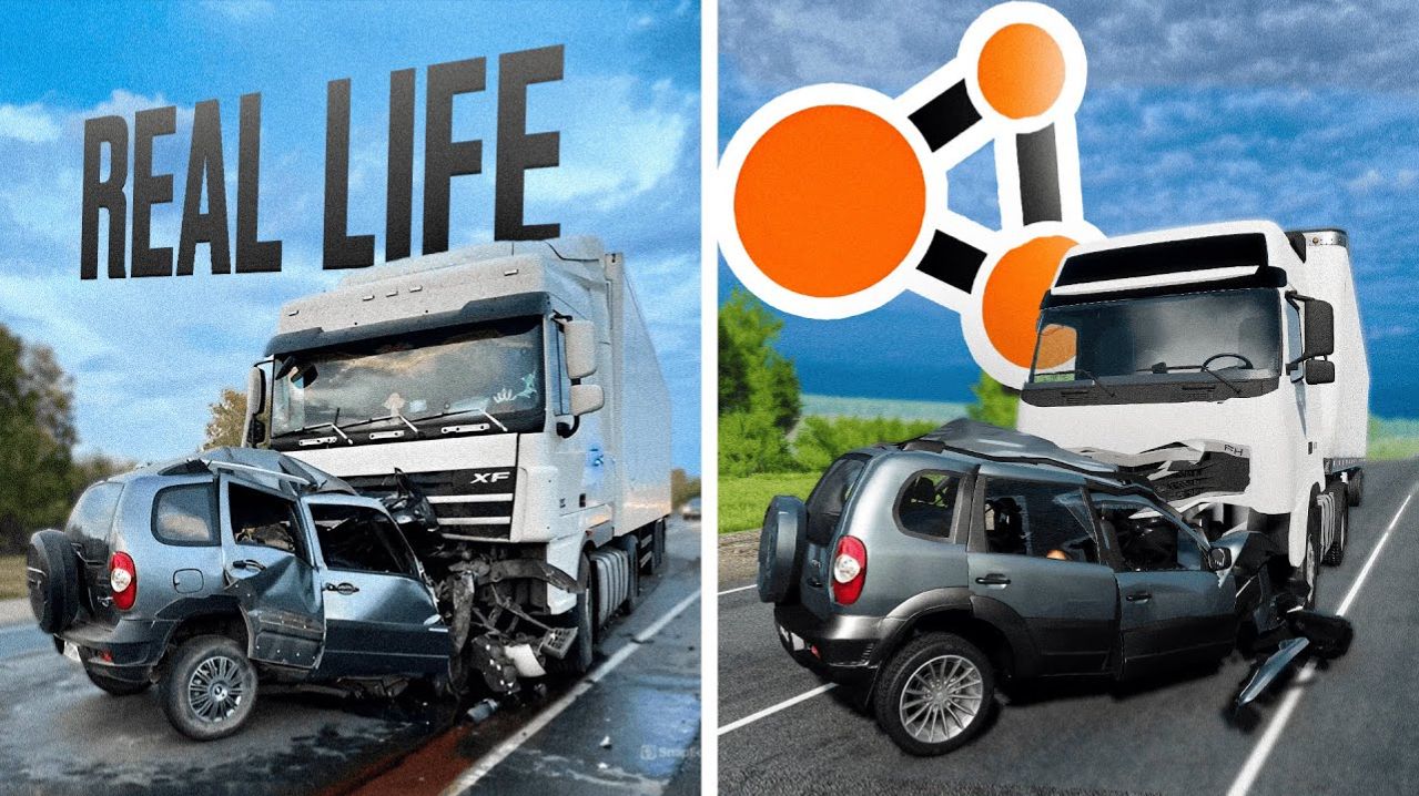 Аварии на реальных событиях в BeamNG.Drive | БИМКА ДРАЙВЕР | 6 выпуск