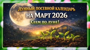Лунный посевной календарь садовода и огородника на март 2026. Сеем по луне