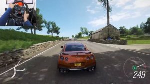 Nissan GT-R R35: 1100 сил 🔥 Заезд в FH4 на Logitech G29 🏁
