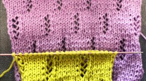 🧶ЛЕГКИЙ АЖУР  НА ЛИЦЕВОЙ ГЛАДИ. ПРОСВЕТЫ.💜