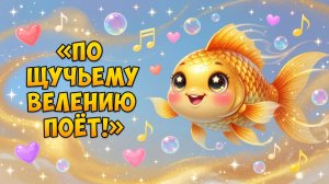 По щучьему велению поёт “Желаю”! Песенка для малышей 🐟✨