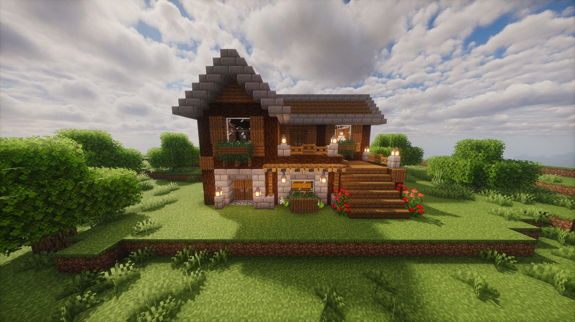 Красивый дом в Майнкрафт