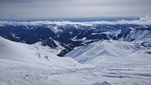 Грузинская горнолыжка -Гудаури.