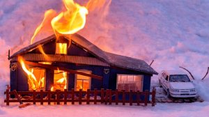 Горит дача!