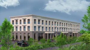 Ход строительства гостиницы || Московский р-он, ул. 50-летия Победы, у дома №1 || Март 2026