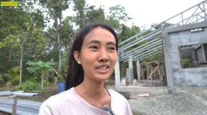 Филиппинка на русском. Стройка. Продолжение строительства. Поставили стропила.