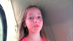 24 часа на речке ночь в палатке влог My little Nasta