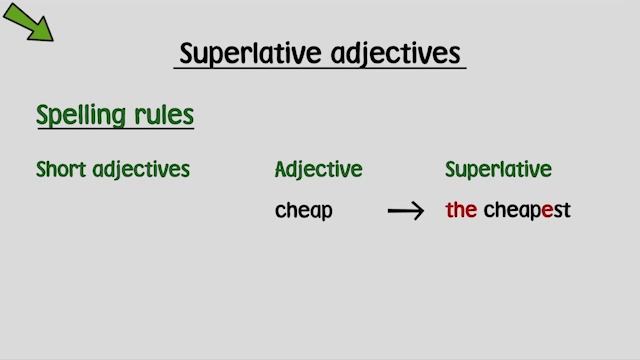 Life Vision A2-B1 Pre-Intermediate Unit 4.6 Superlative adjectives
