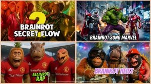 Бразильский РЭП BRAINROT 🆚 Песня BRAINROT MARVEL 🆚 ПЕСНЯ Brainrot Бразильский ХИП-хоп