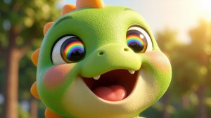 Песенка про ДОЖДИК и РАДУГУ 🌈 Мультики для малышей | Динозаврик Тоша