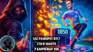 🚨ГДЕ РАЗВОРОТ BTC! КУДА ДАЛЬШЕ ЦЕНА ETH и ЗОЛОТО у ключевых зон! 🚨