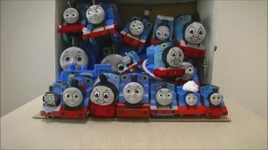 Для детей. Томас  и друзья играем с моей  коллекцией синих игрушек