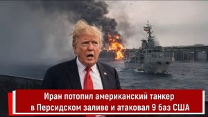 Иран потопил американский танкер в Персидском заливе и атаковал 9 баз США