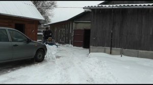 Нева , адаптер, чистим снег.