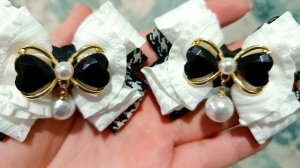 Показ бантиков (ролик 58)🤍🖤🤍🖤