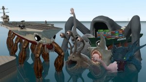 Новый Краболов-перевозчик Против Гигантских Морских Существ-монстров