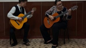 Дуэт гитаристов Рыбин Владимир - Смирнова Г.А. Л.Иванова "Танец"