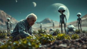 Старик пять лет работал садовником на другой планете