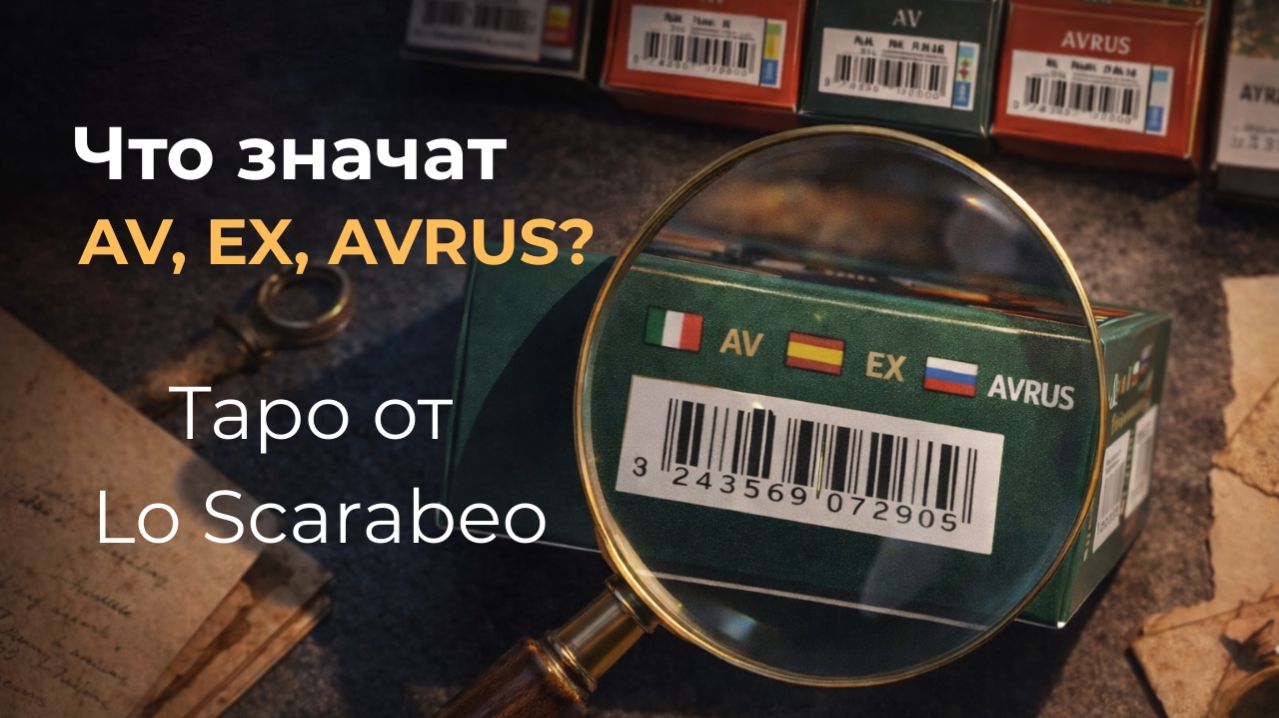 Что значат AV, EX, AVRUS? Как понять, что карты Таро от Ло Скарабео из Италии? ❤️ Карты Таро