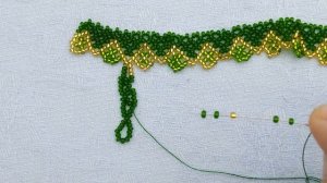 Колье "Дыхание весны" - ажурная сетка из цветного бисера 🦋