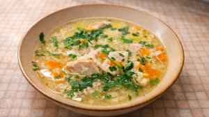 Куриный суп с рисом и яйцом — простой домашний рецепт