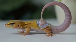 Хвост геккона токи живёт своей жизнью после отбрасывания